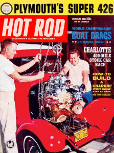 HOT ROD 1963 JAN - 426 S/S, FRYE, MONSTER PONCHO